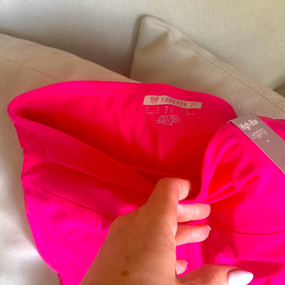 Hot pink leggings